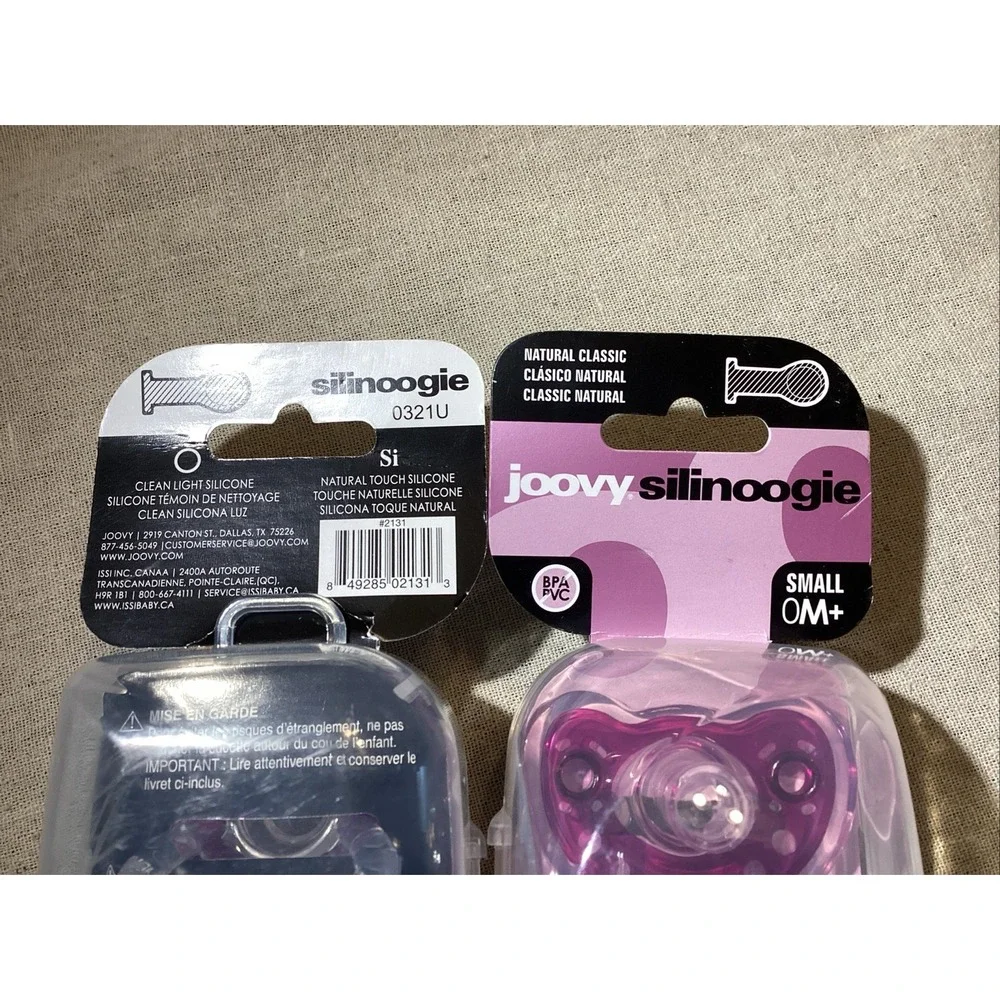 2 pack-Joovy Silinoogie Small pacifier 0M+ sealed in‎ package new
